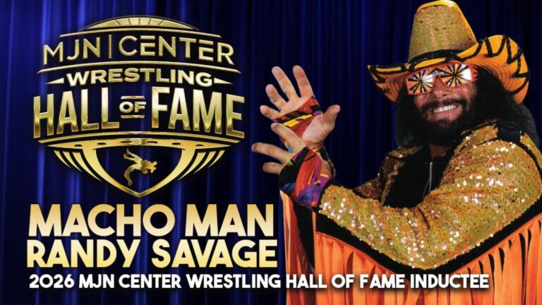 Randy Poffo, known globally as Wrestling Legend "Macho Man" Randy Savage, 2026 Inductee into the MJN Center Wrestling Hall of Fame